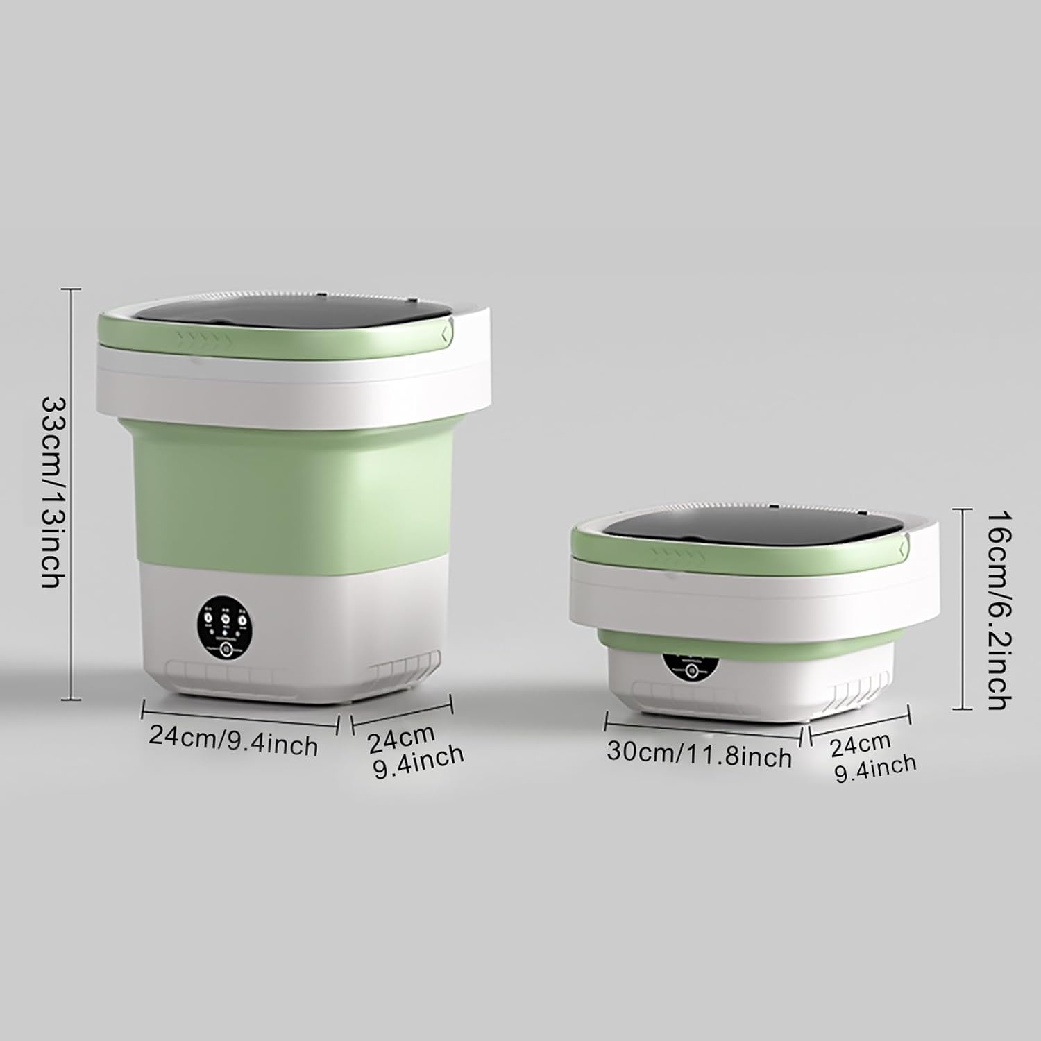 Portable Washing Machine, 7.5L Large Capacity Foldable Washing Machine and Spin Dryer with 3 Modes for Underwear, Baby Clothes, Small Items, Portable Washer for Apartments, Travel, Camping ( Color : G