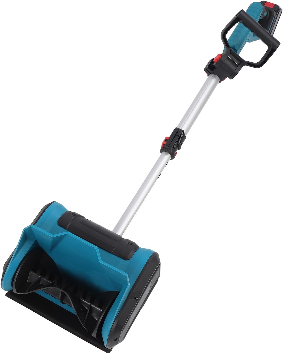 ZJchao 21V Cordless Electric Snow Shovel with Batteries and Charger, 10in Width, 6.3in Depth, 6m Snow Throwing Distance, Brushless Motor (US Plug)