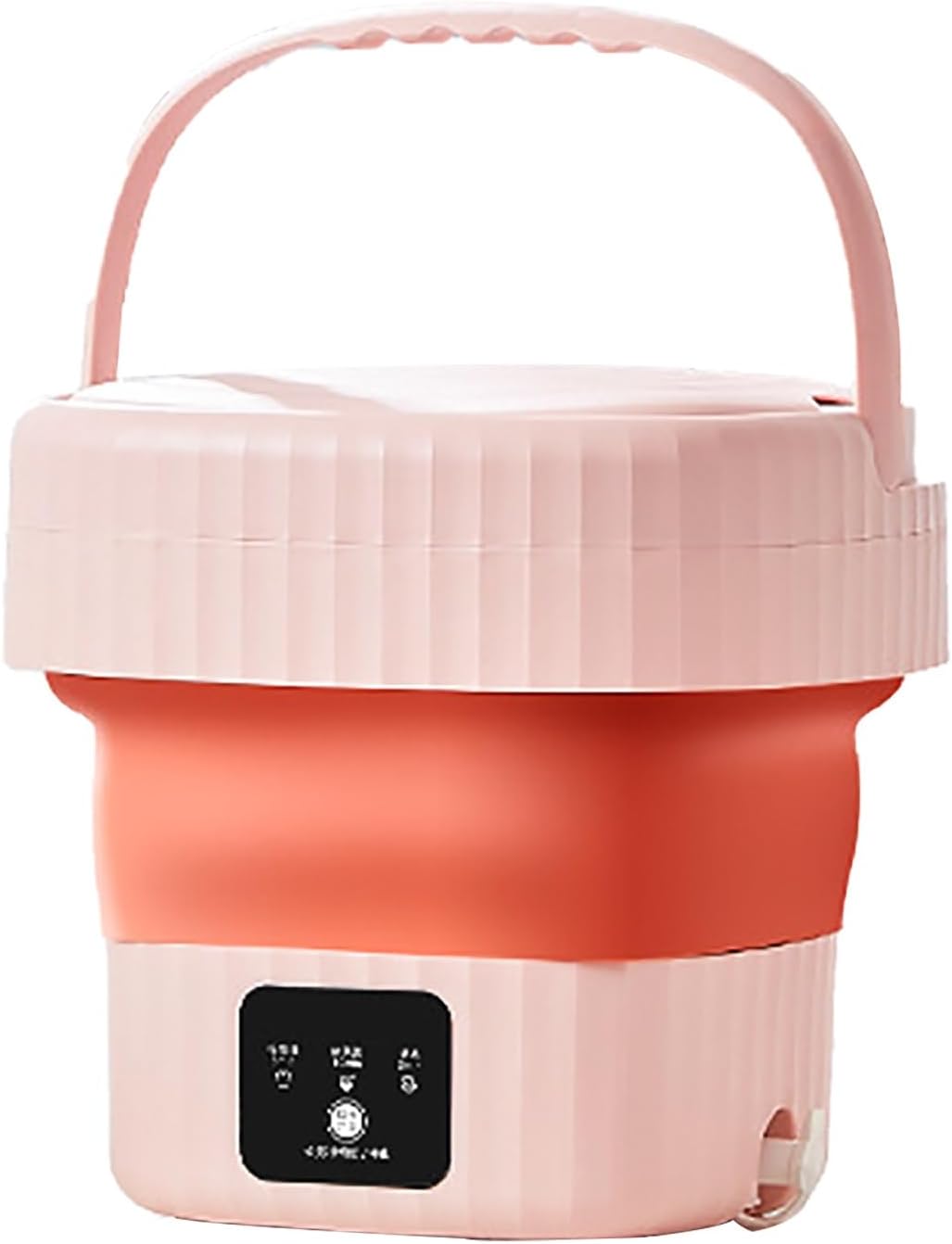 Washing Machine, Mini Washer and Dryer, with 3 Modes Cleaning, Portable Washer with Soft Spin and Draining (Color : Pink)