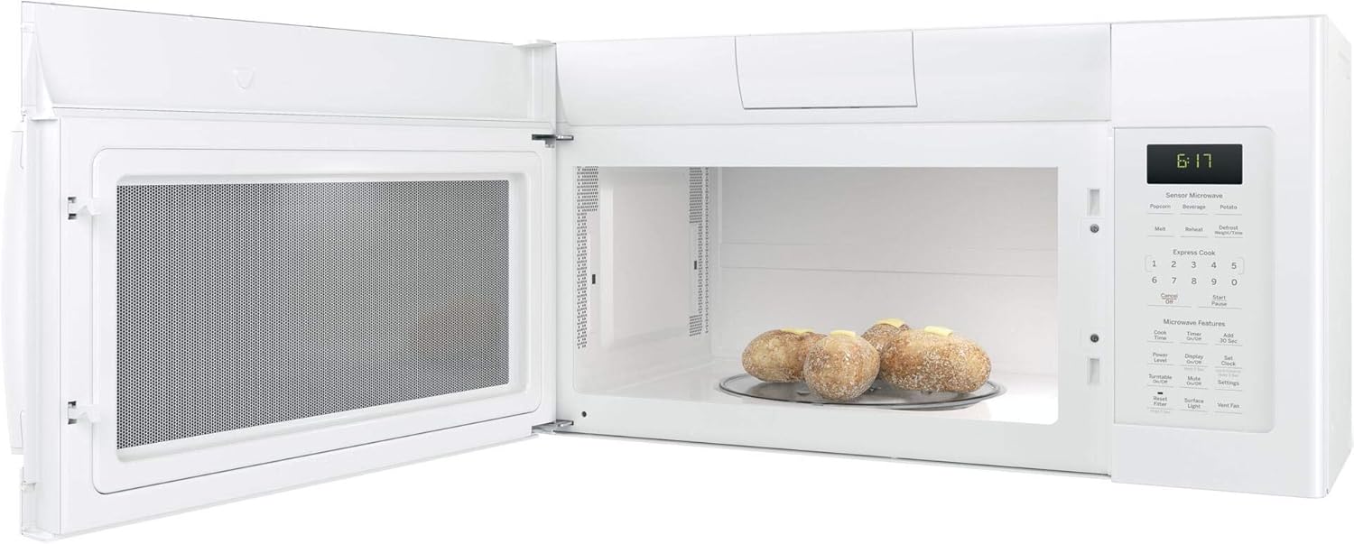 GE 1.7 Cu. Ft. White Over-The-Range Microwave Oven