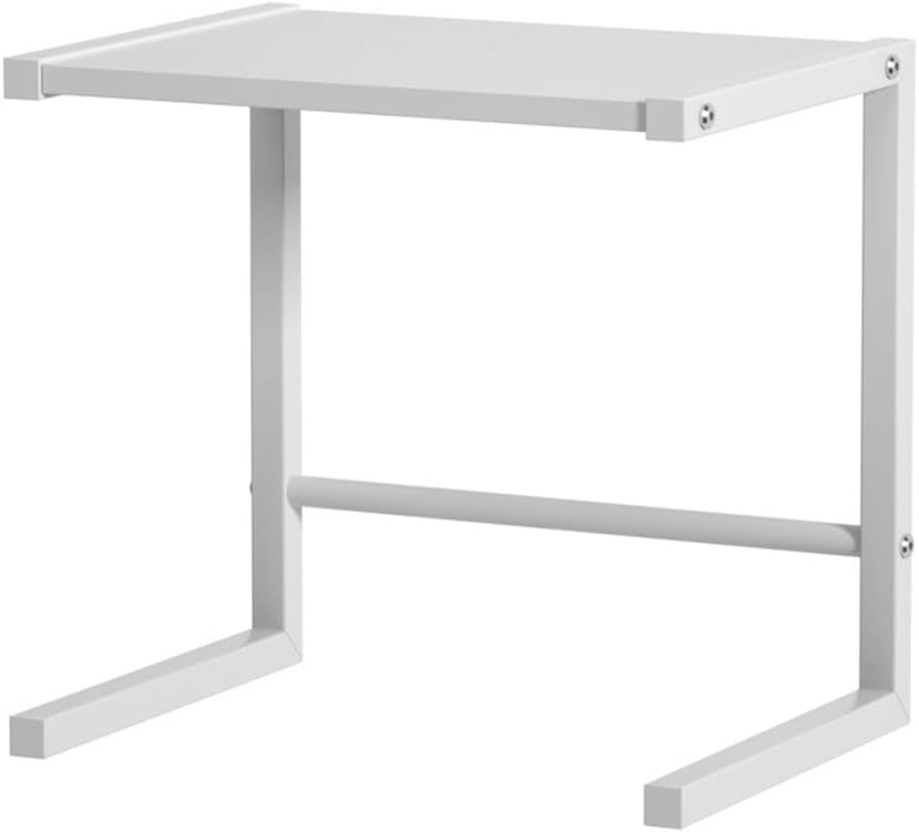 BRAGUE 2 Tier Microwave Oven Rack, Small Appliance Tiered Storage Rack, Kitchen Counter Storage Rack, For Kitchen Office Saucepan Organization, White