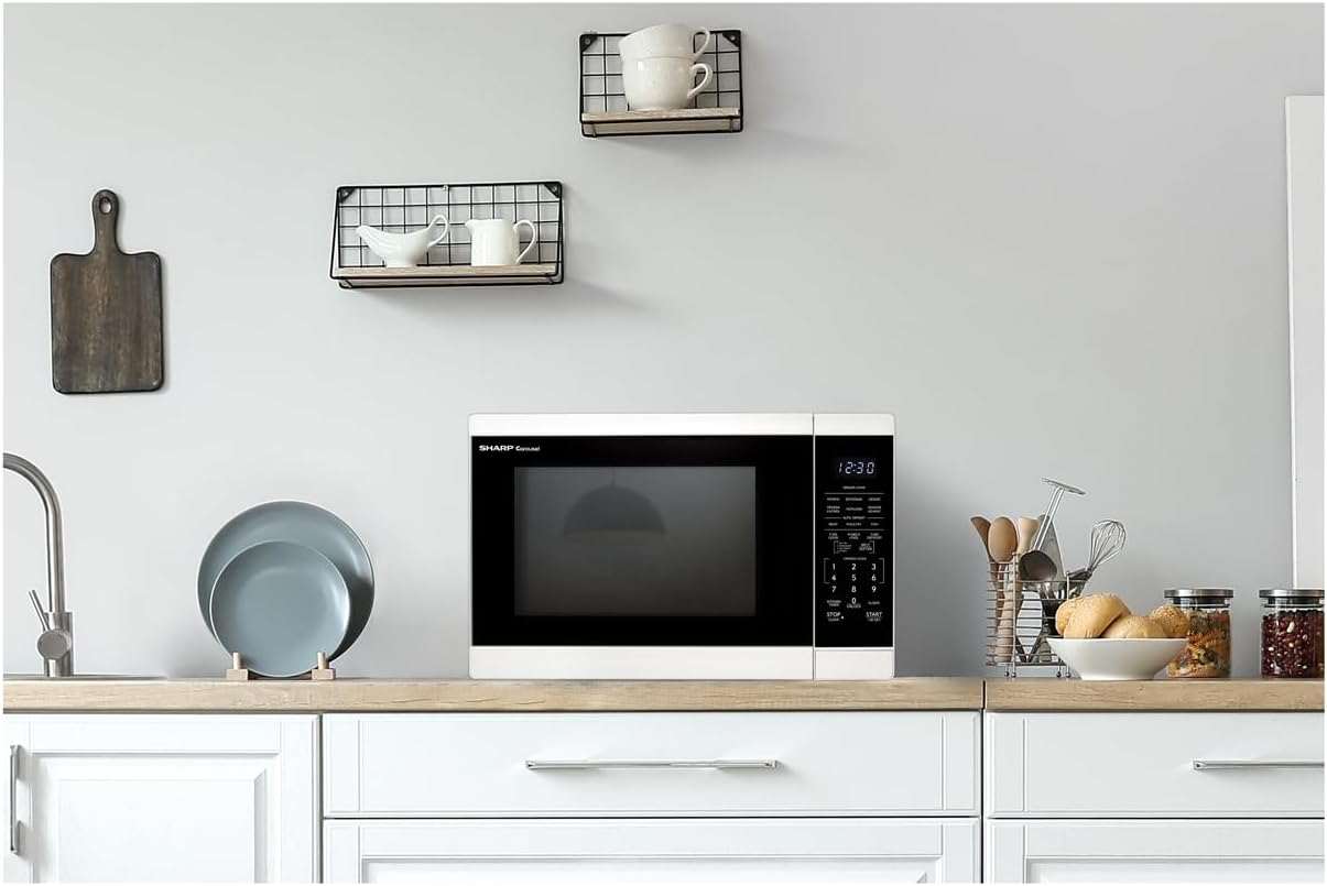 SHARP Countertop Microwave Oven with Removable 12.4