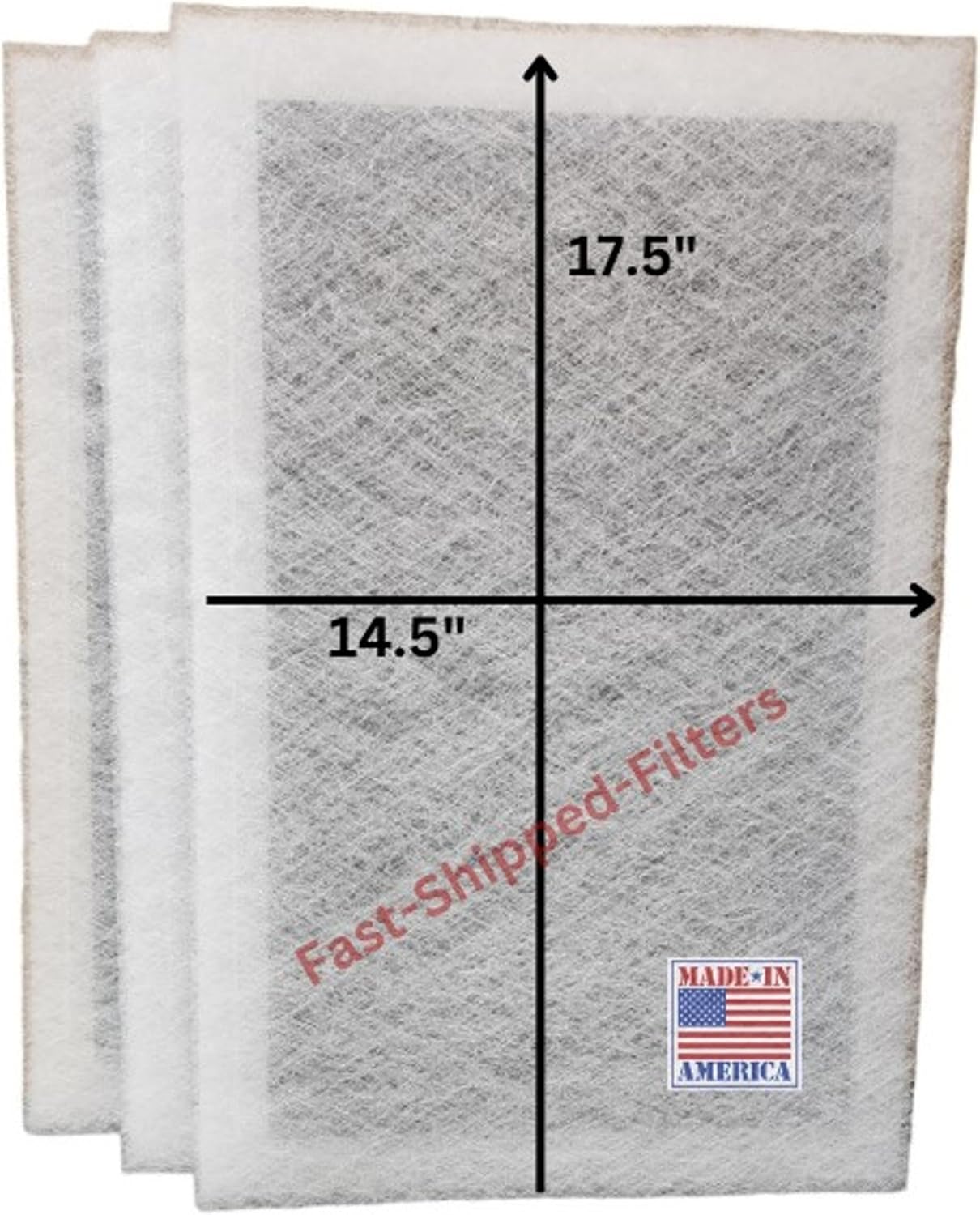 Fast-Shipped-Filters 3 Pack 16×20 Replacement Filter Pads Compatible with Biologic3 Air Cleaner 16×20 Refill White