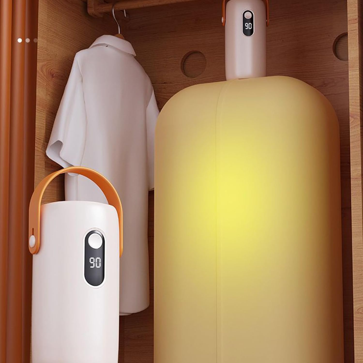 Portable Clothes Dryer, Foldable Electric Drying Machine, Fast Heat Circulation System, 16.5cm, Compact Laundry Solution, Indoor Outdoor Travel Dorm Rv Use Travel-Related Garment Maintenance