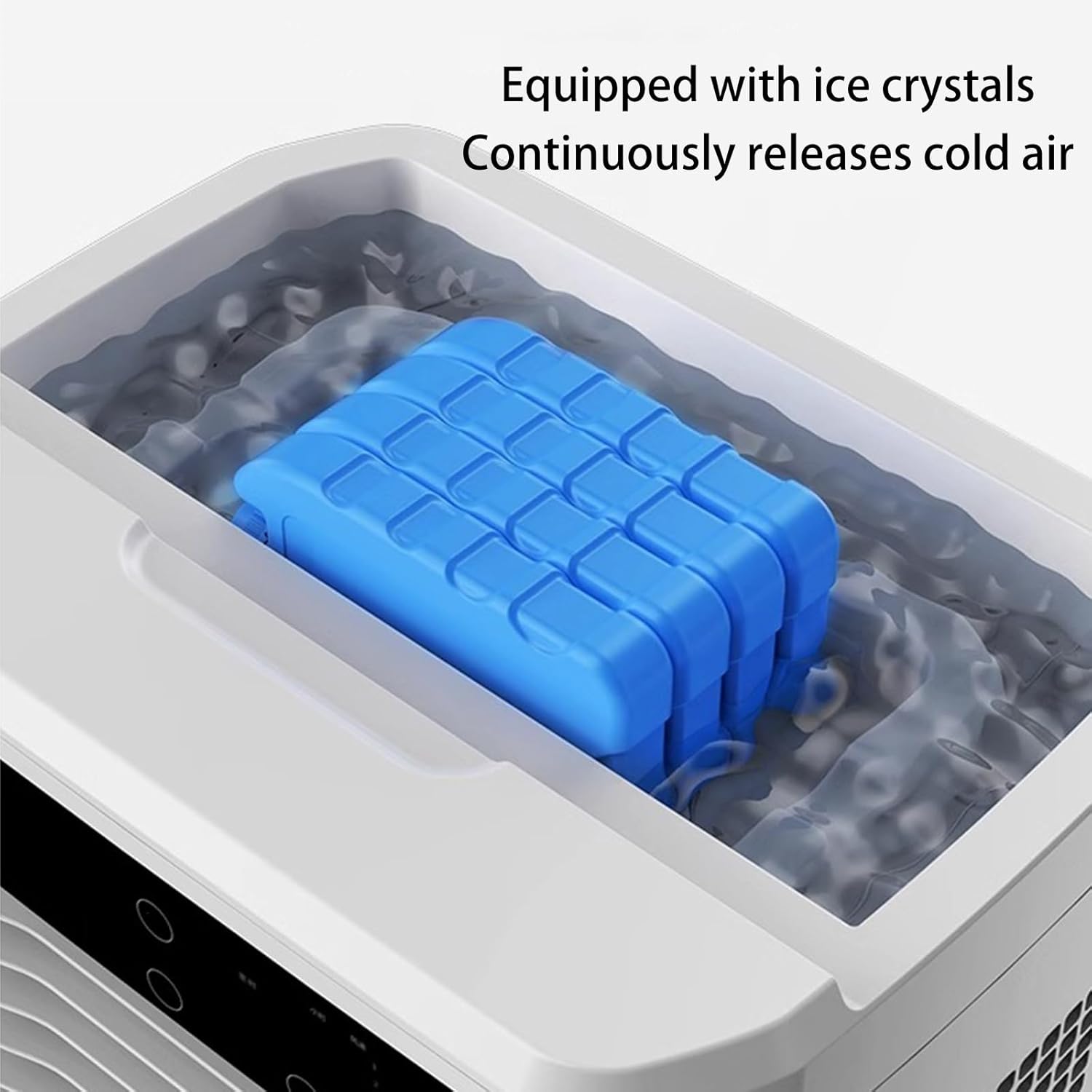 Windowless Air Conditioner, Evaporative Air Cooler with 3 Speeds and Large Water Tank, Portable Swamp Cooler for Room Office