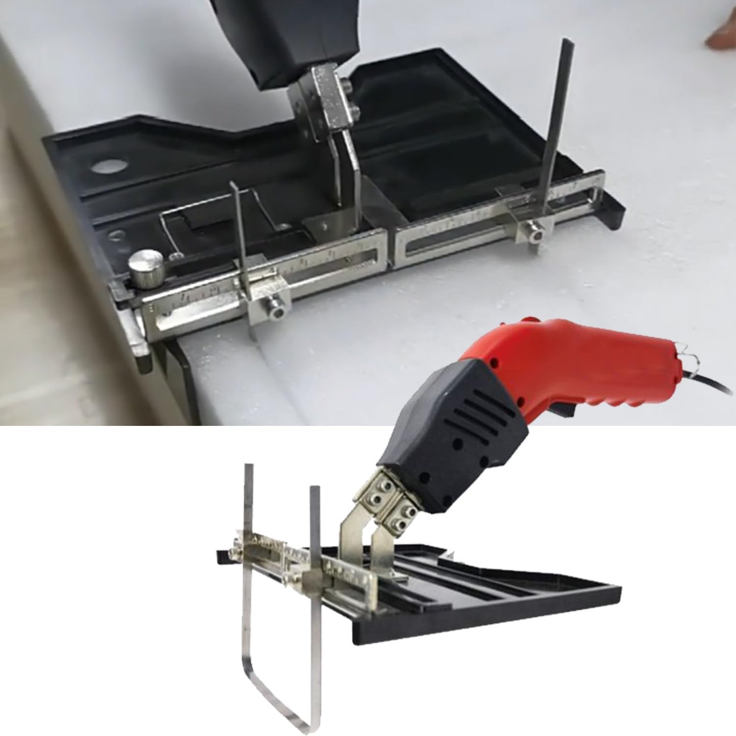 PeaxedHeartin Foam Cutter Tool,with Temperature Adjustment Knob,Maximum Temperature 500℃,5-8s Fast Heating,Dual Fan Cooling,Suitable for Cutting and Slotting of Foam/Pem/Sponge, Etc.
