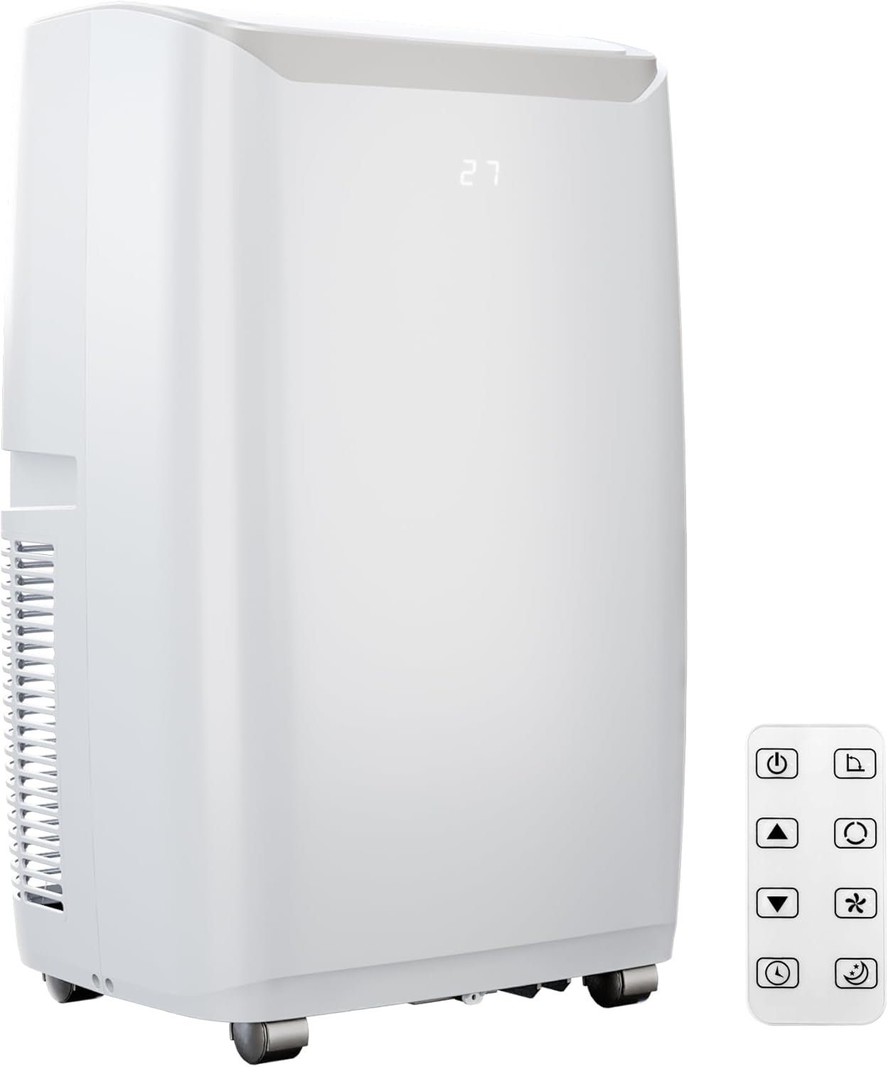 Portable Air Conditioners 14,000 BTU, Portable AC Units for Rooms With Multi-Function Fan, Dehumidifier Mode, Remote Control AC Unit for Bedroom Apartments Up to 750 Sq.Ft, White