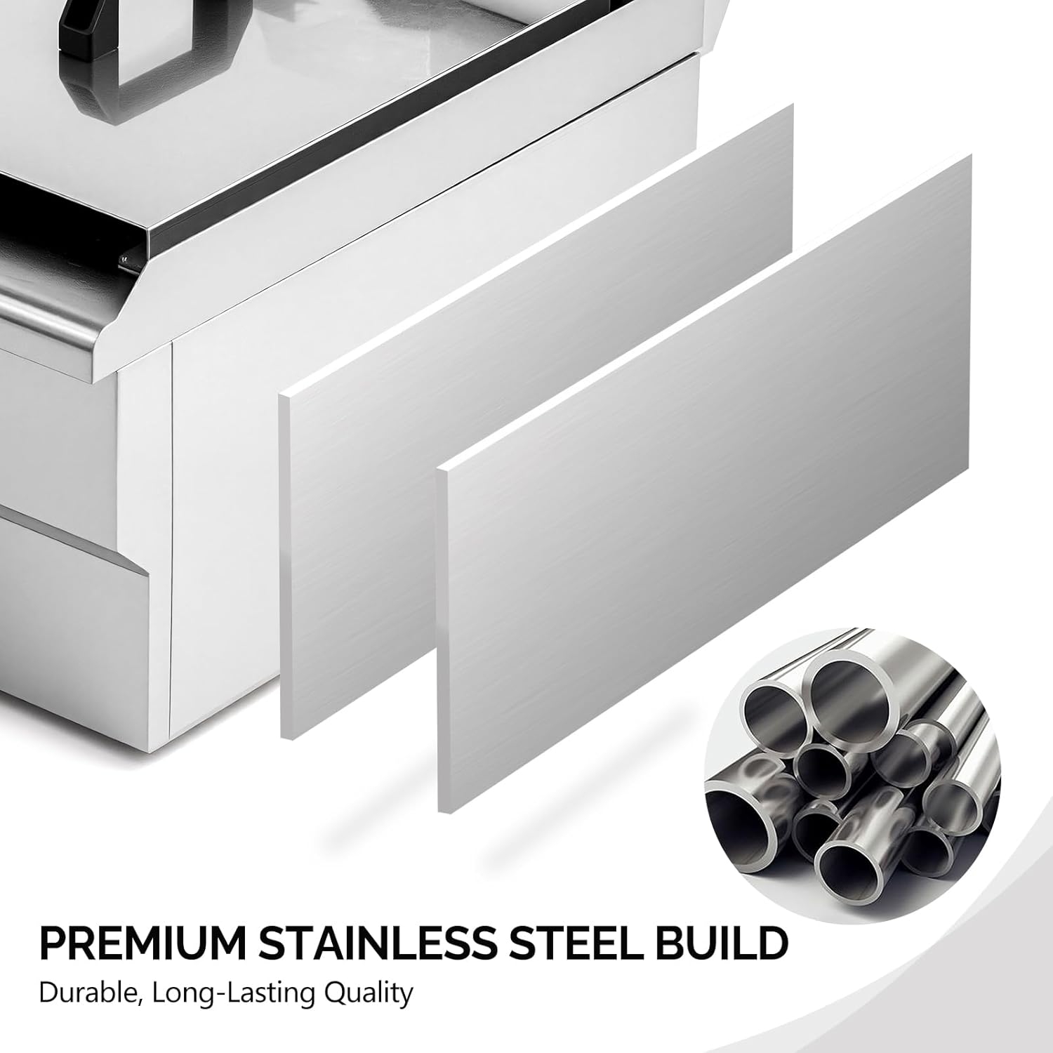 ROVSUN 12.5QT/11.8L Electric Deep Fryer w/Frying Basket, Timer, Drain, & Lid, Commercial Countertop Single Tank Frying Machine, Adjustable Temperature, for French Fries Donuts Onion Rings, 1700W 110V