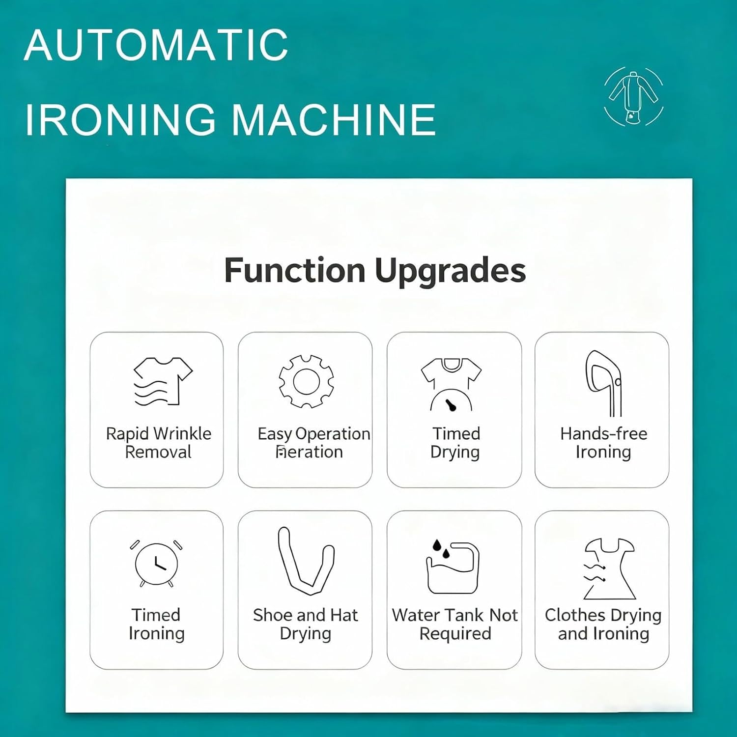 Automatic Hot Air Dryer & Iron Clothes Dryer and Hands Free Wrinkle Remover Apartment Dorm Room Essentials