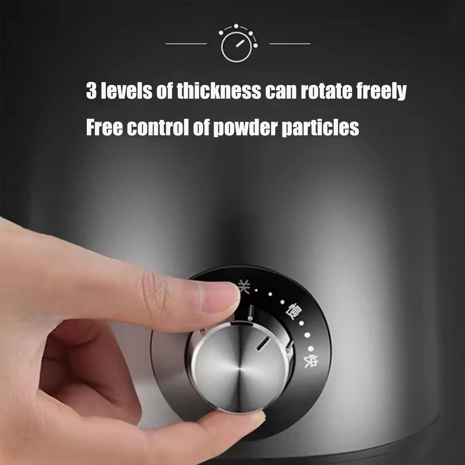 Kitchen Electric Blender Grinder,Electric Ultra-Fine Grinder Stainless Steel Body with Rotary Control for Food Processing 500W