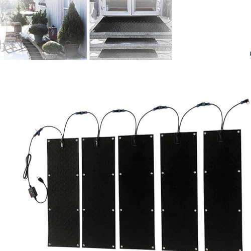 Non-Slip Snow Melting Pad with 1.5m Power Cord - Winter Ice Melt Mat for Stairs, Steps, Doorway & Sidewalk (10x30in, 1 Piece) - Safe & Efficient Snow Removal