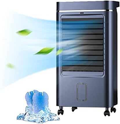 Portable Mobile Air Conditioner Air Cooler Fan for Home with Remote Control & LCD Display - Timer Function,3 Speeds,3 Wind Settings & Oscillation-Blue A