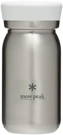 Snow Peak's Milk Bottle 350, Clear, TW-351CL, Stainless Steel, Vacuum-Sealed, Double Walled, Made in Japan, Lifetime Product Guarantee, Lightweight for Camping & Everyday Use