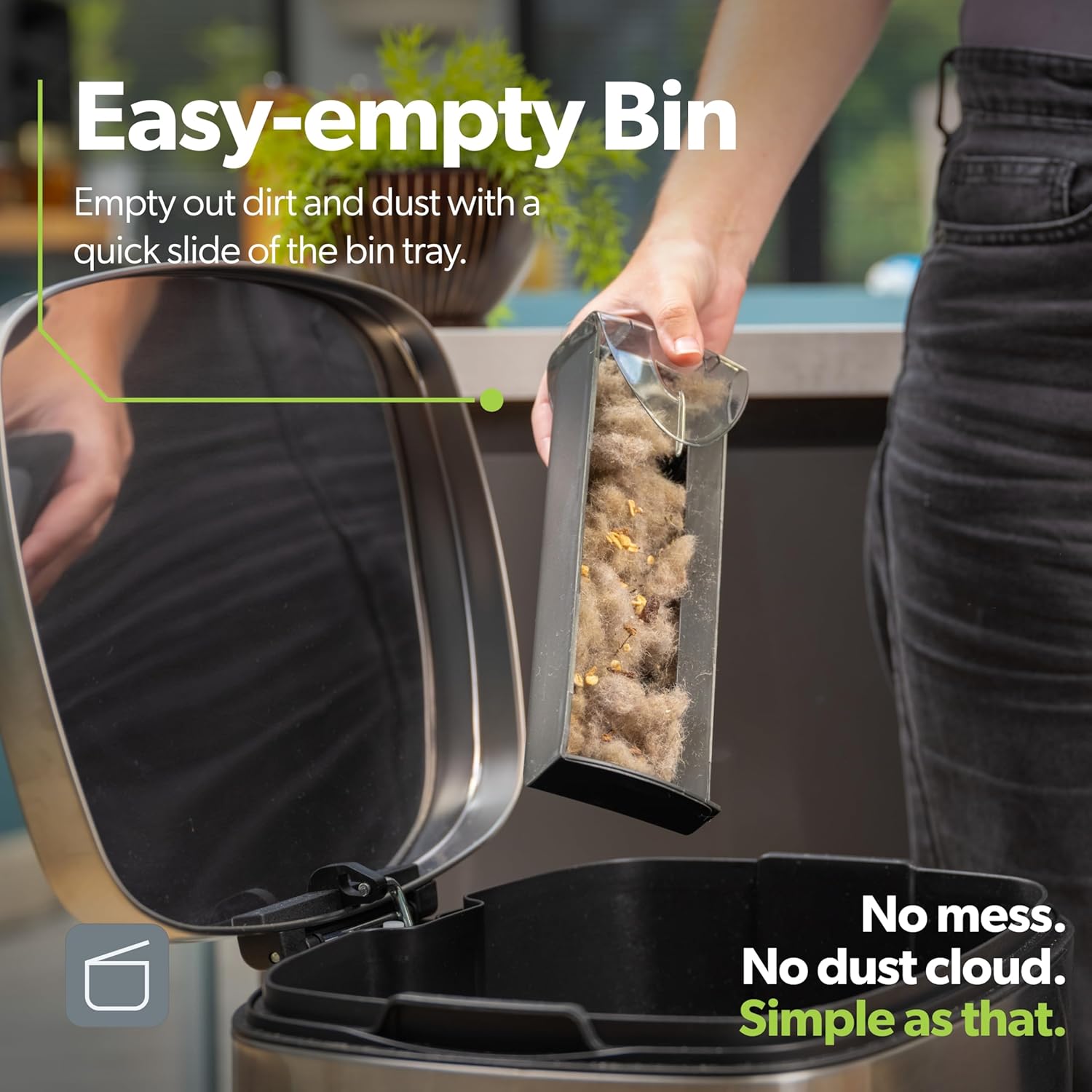 Gtech SW22 Cordless Lithium Carpet and Hardwood Floor Sweeper - Cordless Adjustable Vacuum - Up to 90 Minutes of Runtime - Rechargeable 7.4v Li-ion Battery - Lightweight (3 lbs.)