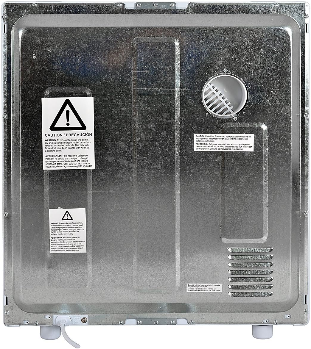 Magic Chef 2.6 Cu. Ft. Compact Electric Dryer, Portable Clothes Dryer is Perfect for Home or Apartment, White