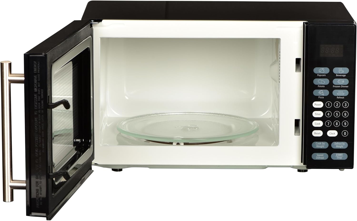 0.7 cu. ft. MicroChill Microwave, Black Exterior, White Interior. Medium Microwave - 10.38