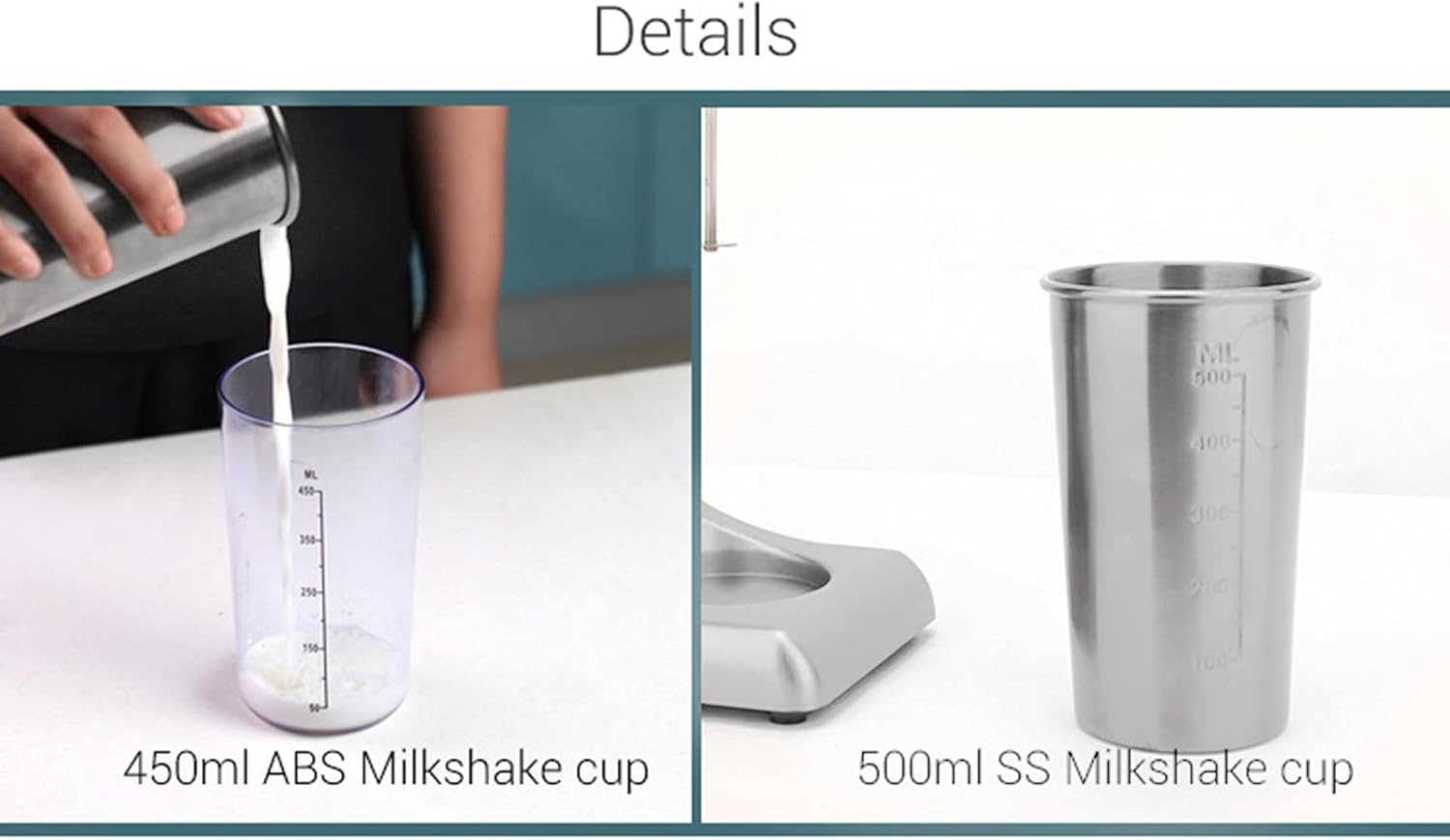 DYRABREST Electric Milkshake Maker Machine, 2 Speeds Adjustable Drink Mixer Shake Blender Machine for Malted Milk, Milk Frother, Soft Ice Cream, Cocktail, Tea