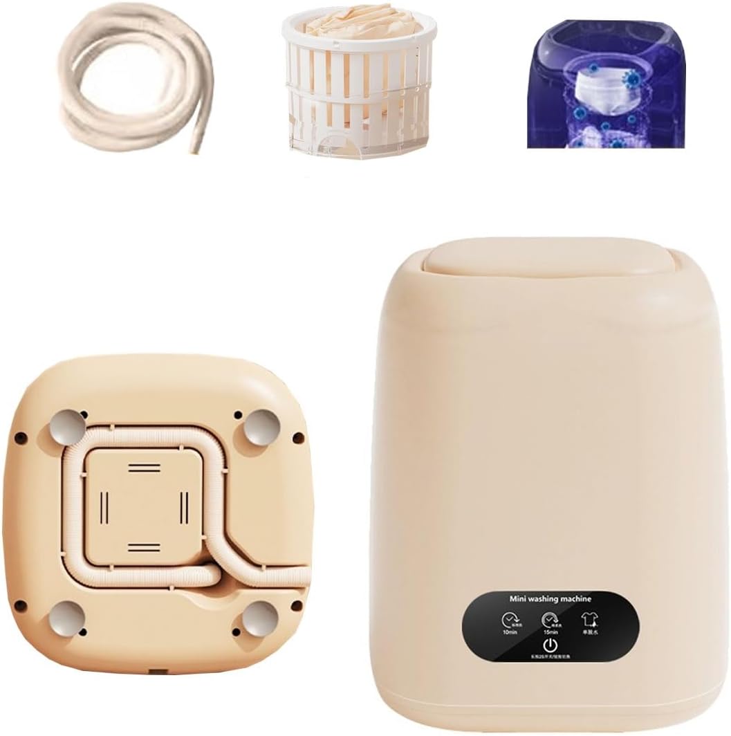 9L Mini Portable Washing Machine 9.6x10x12in Apartment Washers 2 In 1 Perfect For Camping Travelling Apartment Dorm Home Convenience And Efficiency