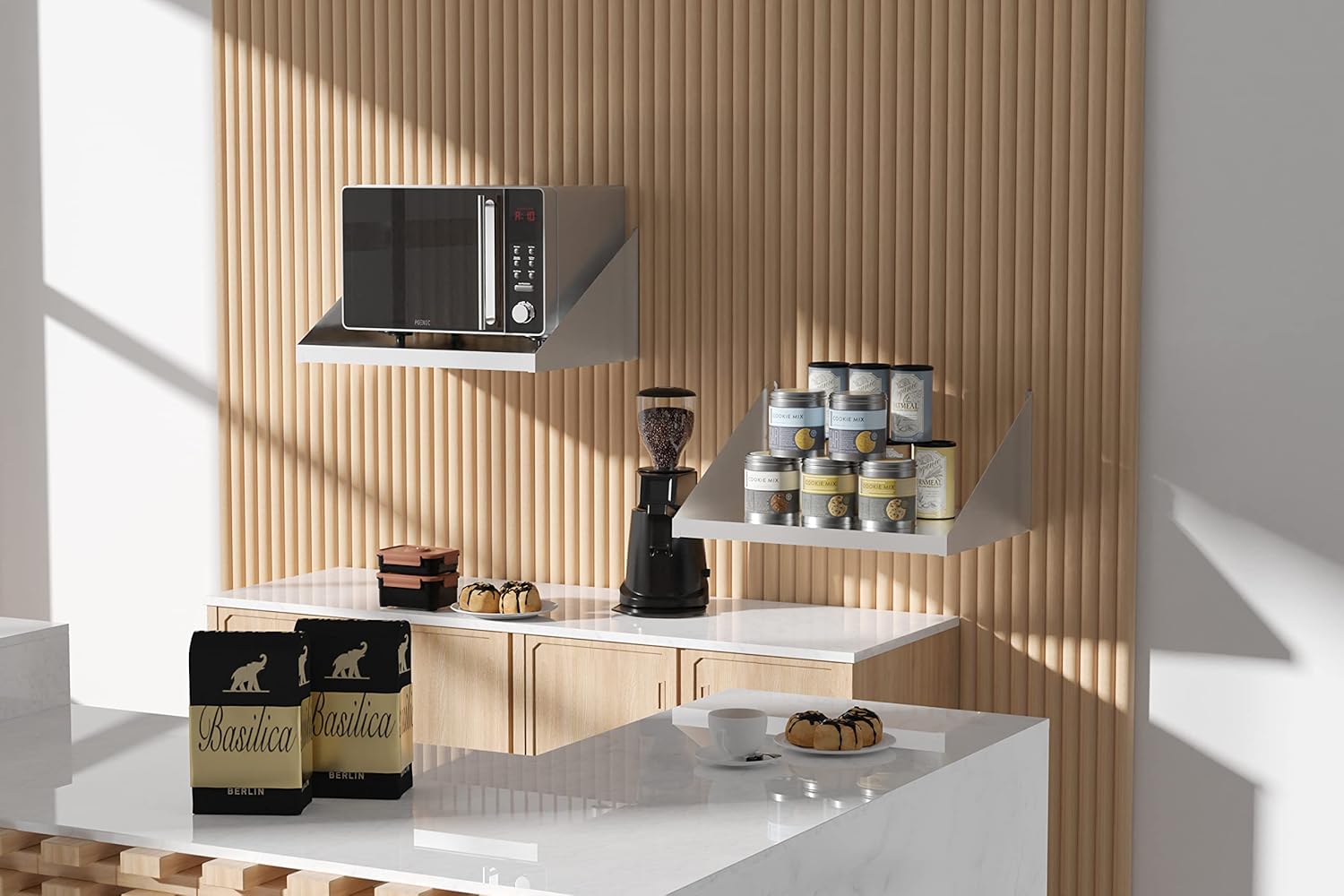 Stainless Steel Microwave Shelf, 18