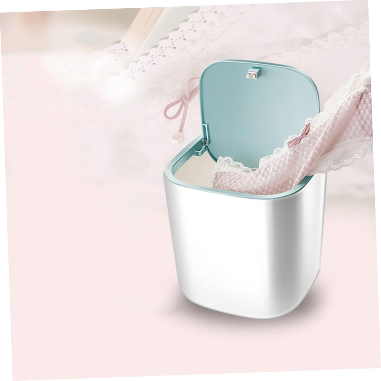 Portable Mini Washing Machine with Strong Turbine Compact Household Washer for Travel and Home Use for Clothes Socks and Underwear Blue with Barrel