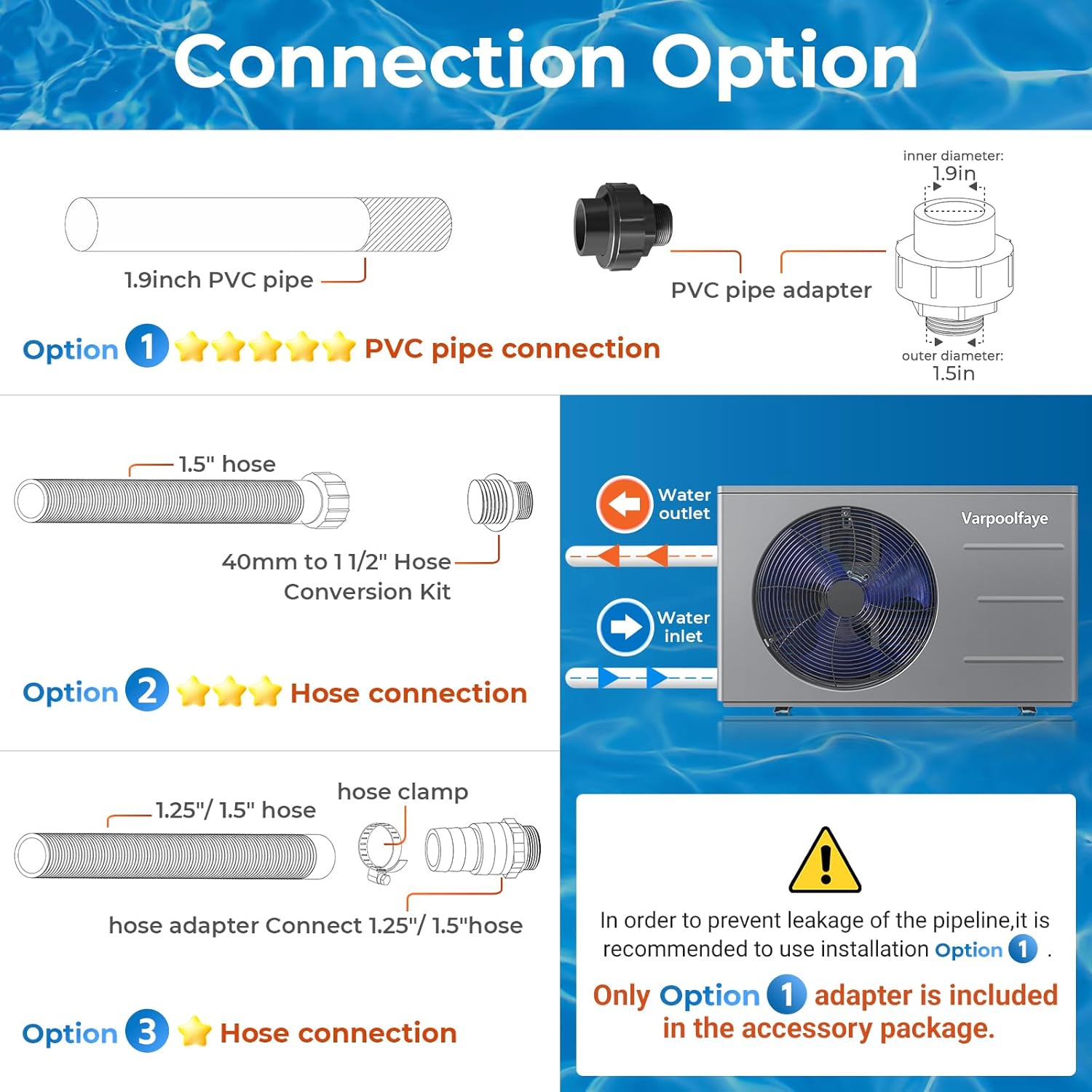 40000 BTU Above Ground Pool Heater 12000 Gallon Swimming Pool Heater Pump Heating or Cooling Electric Inground Pool Heater WiFi Control Schedule 220V