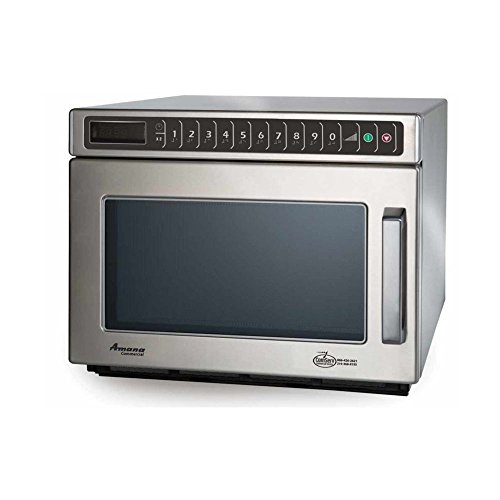 Amana HDC212 Heavy-Duty Countertop Commercial Microwave Oven with Touchpad System for Kitchen Food Preparation | 0.6 Cu Ft Capacity | 13-1/2