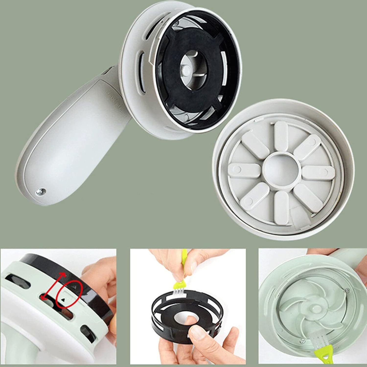 Hand held Vacuum Handheld Vacuum Cleaner Portable Home Car USB Charging Desktop Vacuum Cleaner for Car Home Keyboard (Color : Pink)