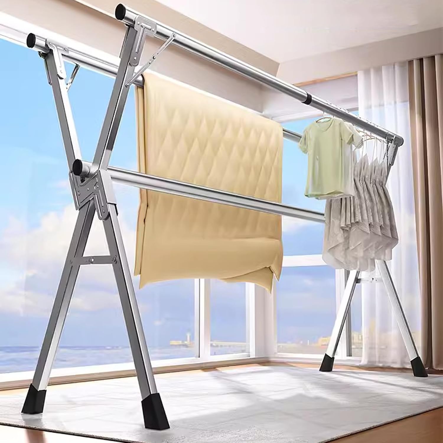 Clothes Drying Rack Clothes Drying Rack 240cm, Adjustable Stainless Steel Laundry Drying Rack, Retractable Clothes Drying Rack, Drying Rack Clothes Foldable, Portable Clothes Dryer Rack