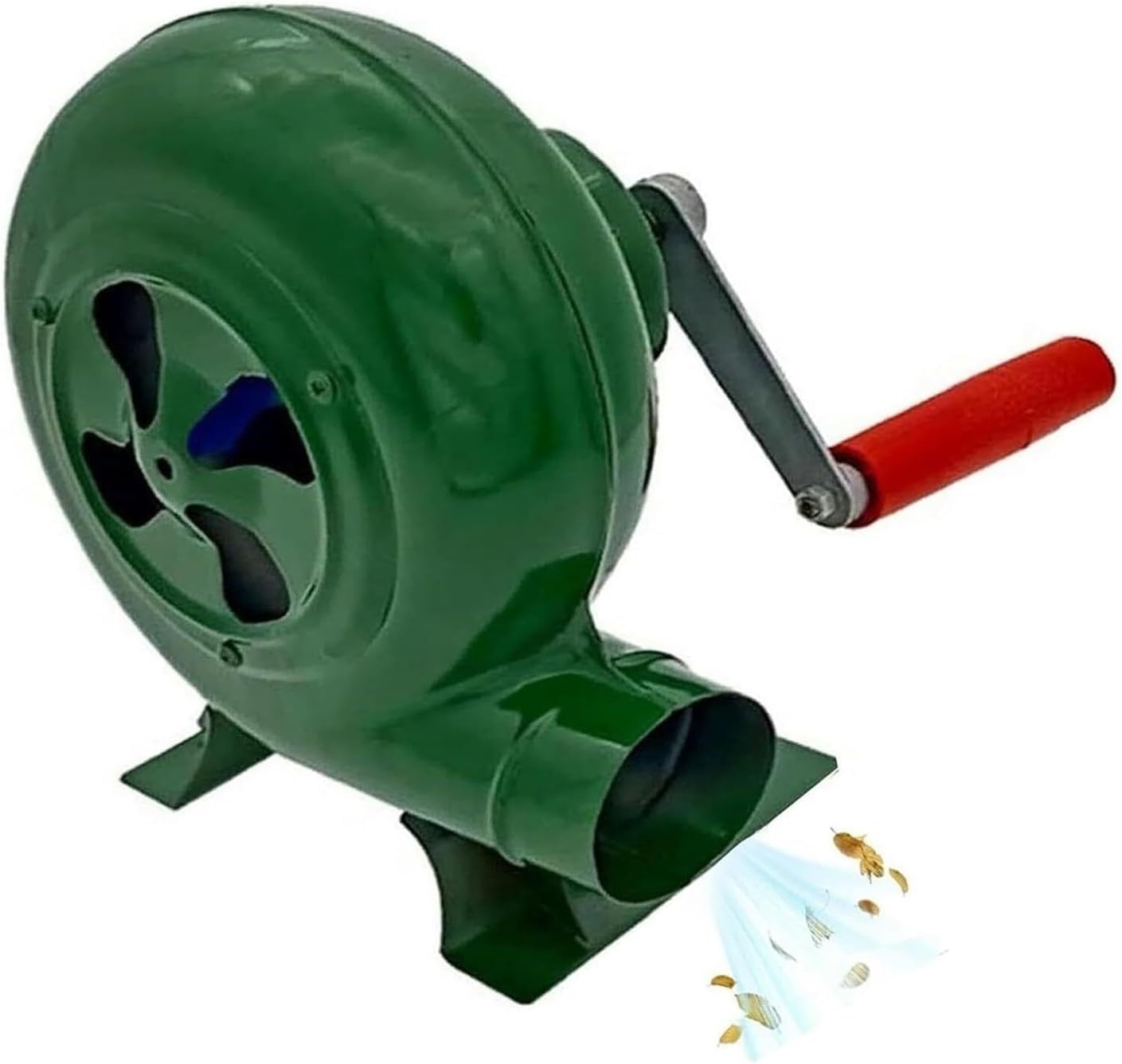 Hand Crank Blower, Portable Grill Fire Flame Exciter, Hand Blower With Crank Tool, For Camping/Outdoor Cooking BBQ Air(350W)