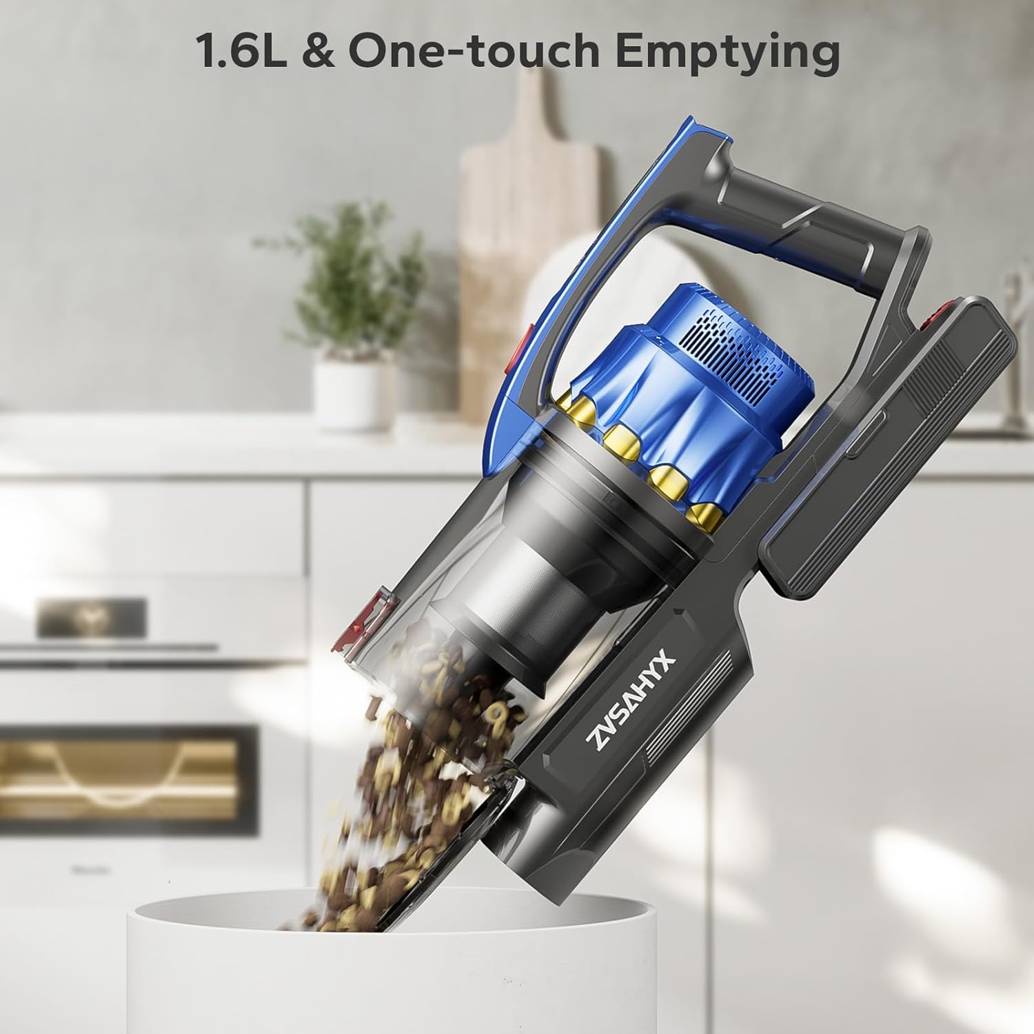 55KPA 650W 70Mins Cordless Vacuum Cleaner, Cordless Vacuum with Dual Handle, Stick Vacuum with Aroma Tablet, Anti-Tangle Brush, Rechargeable Wireless Vacumm for Carpets/Hard Floors/Pet Hair