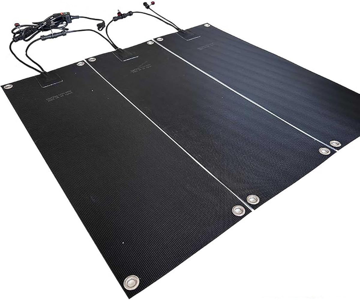 Heated Snow Melting Mats for Entrances - Outdoor Stairs- Non-Slip Winter Removal and Ice Melt Products -Heating Entrance