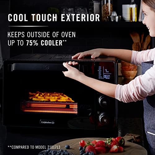 Calphalon Air Fryer Oven, 11-in-1 Toaster Oven Air Fryer Combo, Cool Touch Exterior, 26.4 QT/25 L, Fits 12