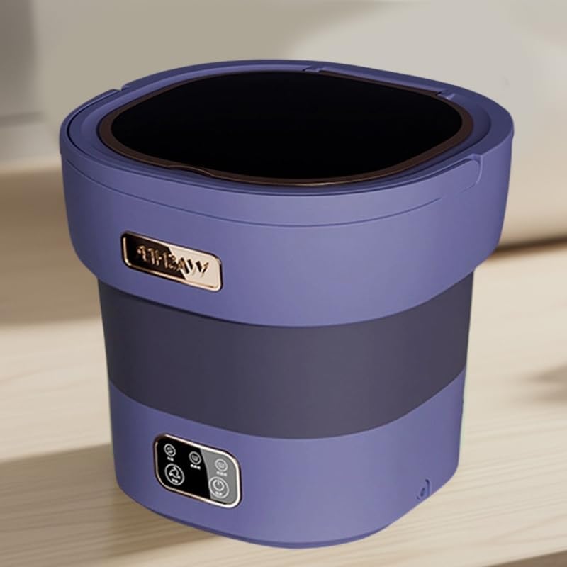 Portable Washing Machine, 12L Compact Automatic Washer with 3 Cleaning Modes, Quiet Operation & Power Spin, Ideal for Small Spaces, Delicate Clothes, and On-the-Go Laundry (Gray)