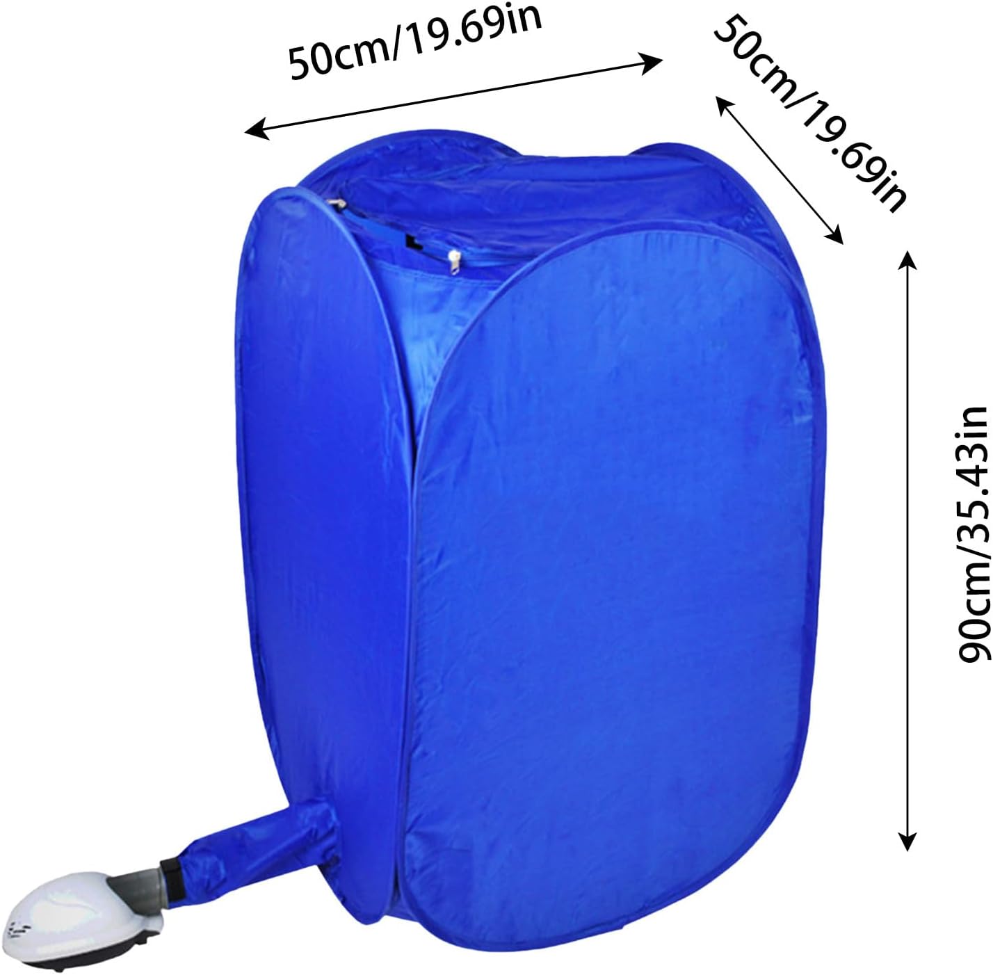 Electric Clothes Dryer, 800W Portable Electric Air Clothing Drying Machine with External Cover, Fast Dryer, Fold-able Fast Garment Dryer Heater for Home Dormitory Travelling Laundry (Orange)