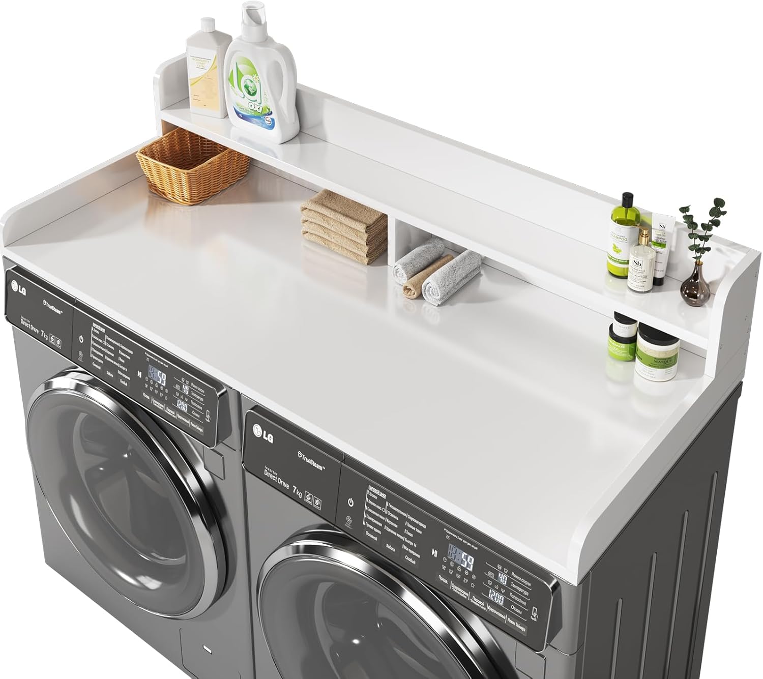 2-Tier Washer and Dryer Countertop with 2.75