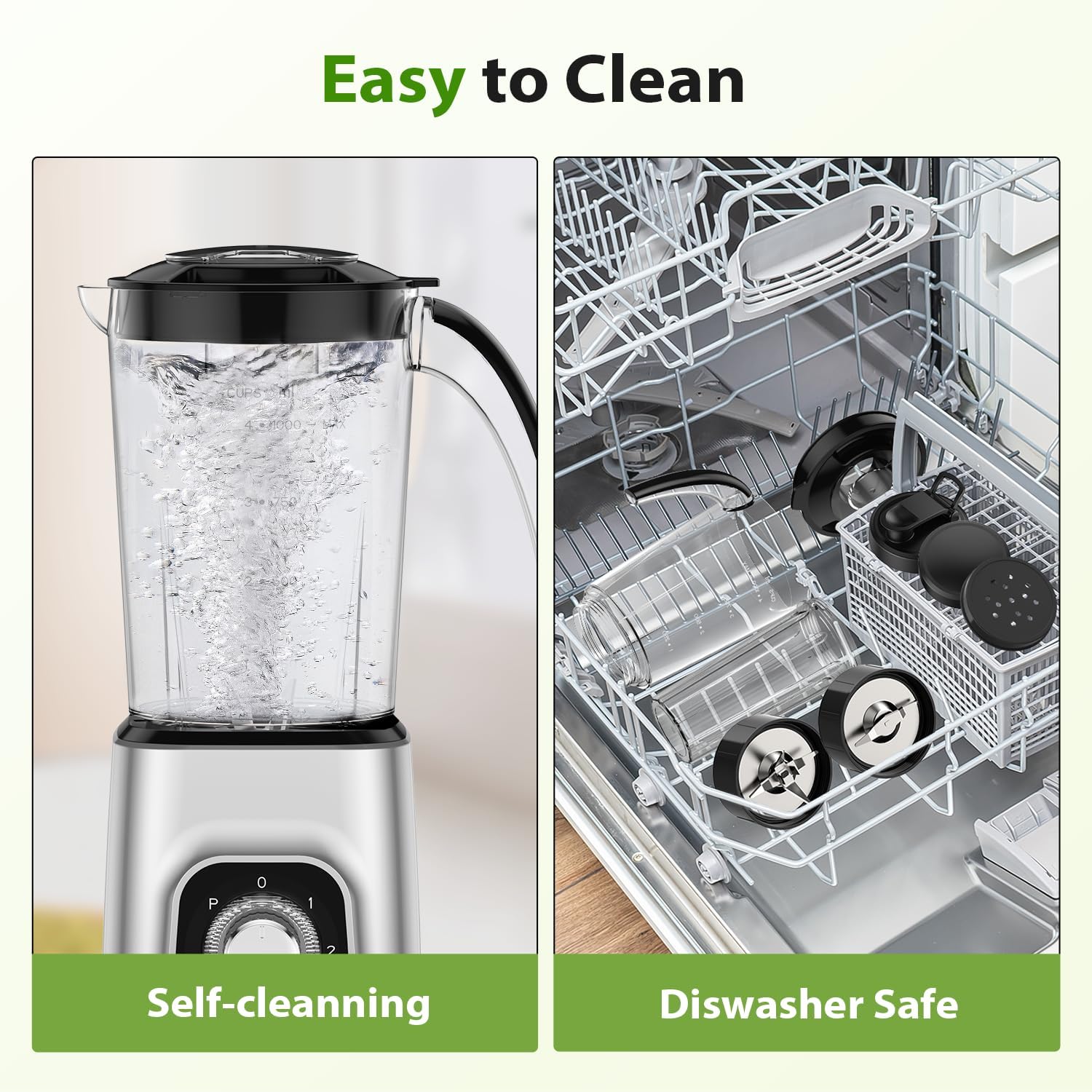 KOIOS Blender/Food Processor Combo Max 1000W, 4 in 1 34oz Pitcher, 22oz Blending Cup, Meat Grinder & Vegetable Chopper, Spice Grinder,BPA Free -All-in-One Kitchen System, Dishwasher Safe