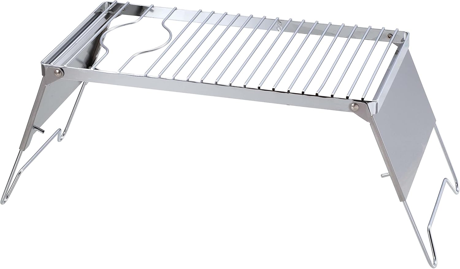 Captain Stag UF-35 Trivet Dripper, Grill Stand, Dripper Stand, 6 Adjustable Heights, Includes Windshield, Storage Bag