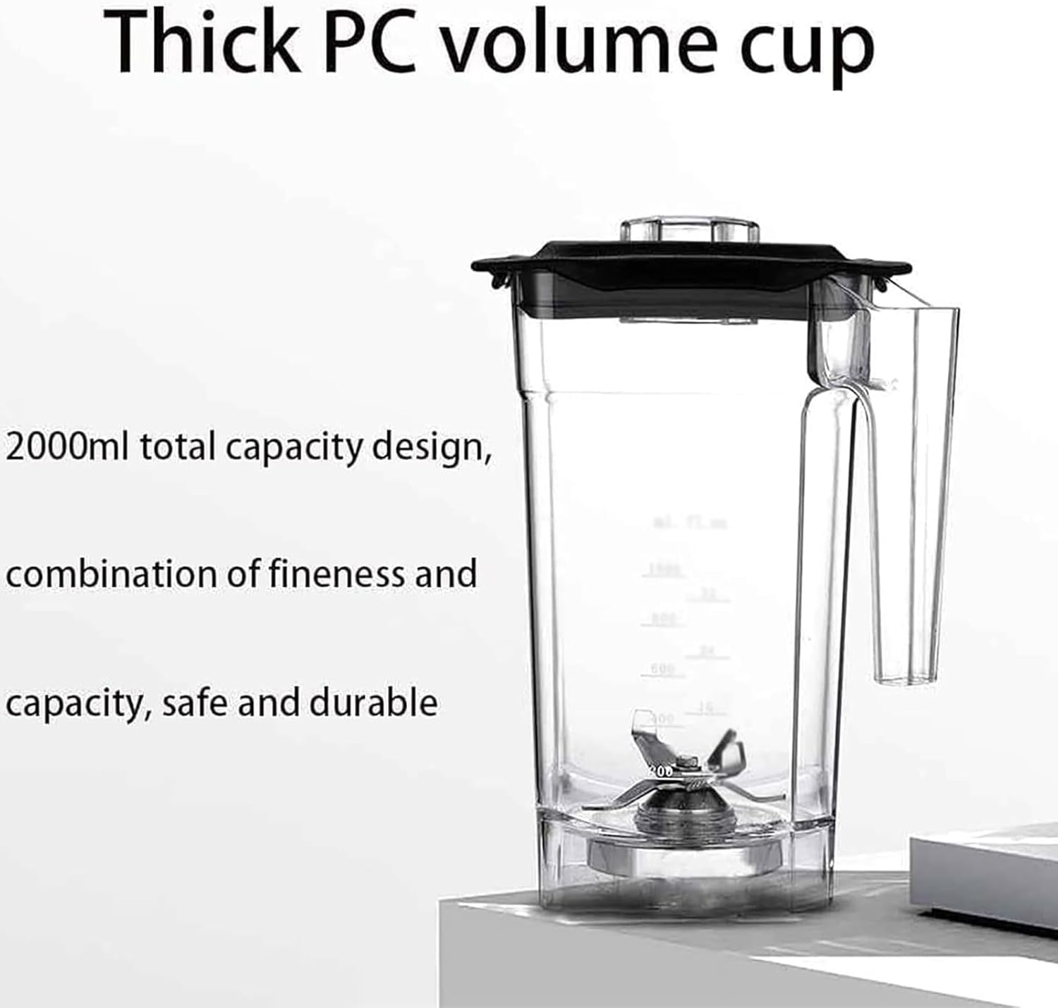 2200W Electric Blender 2000ML Juice Blender with 6-blade Blade 5-speed Adjustable/360° Rotating Stirring/noise Isolation/speed: 17000 Rpm for Juice Ex