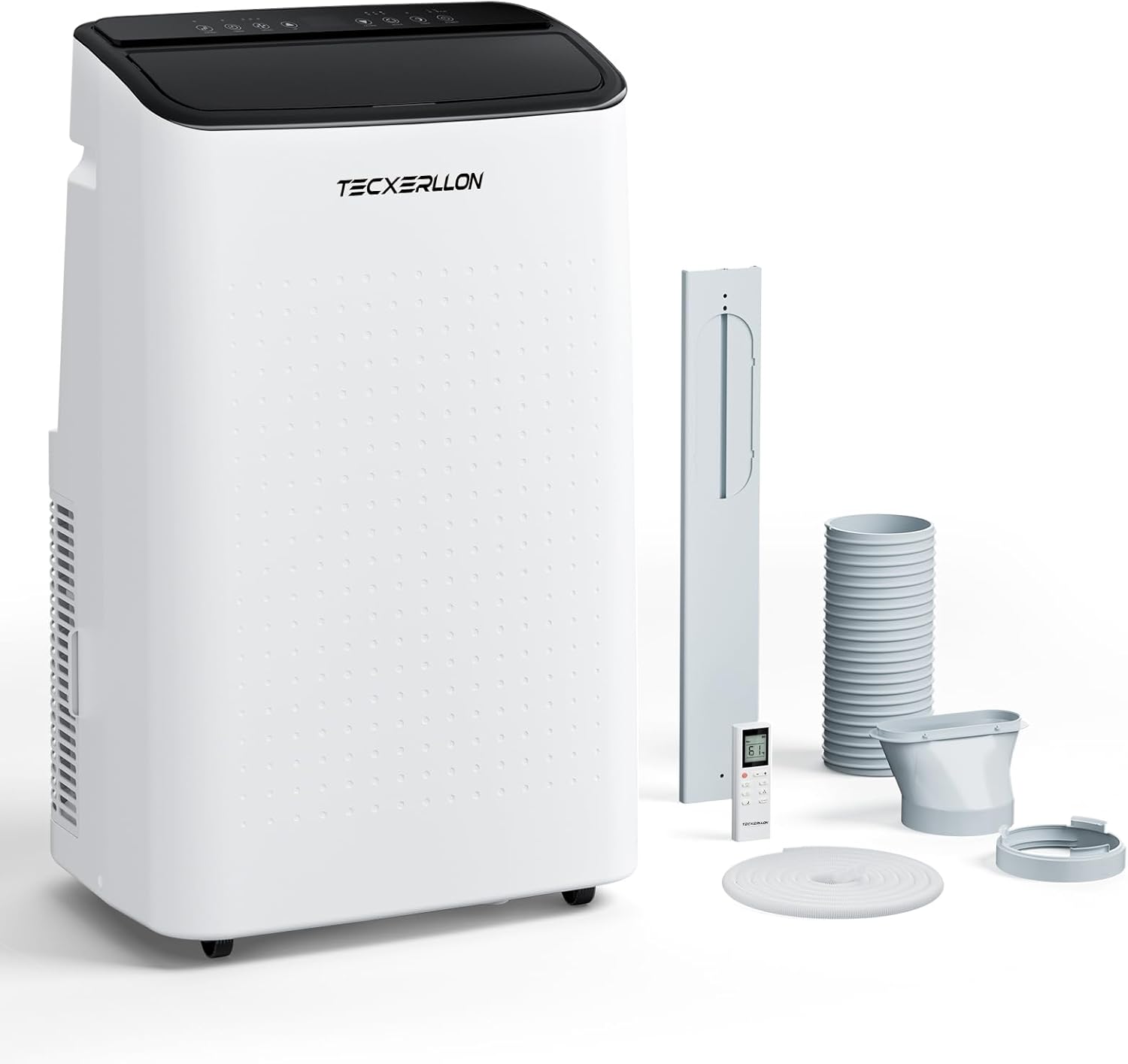 15000 BTU Portable Air Conditioners Cools Up to 800 Sq.Ft, 4-IN-1 Self-Evaporating Portable AC Unit with Dehumidifier, Fan, Sleep Mode, 24-Hour Timer, Remote Control for Large Room, Office