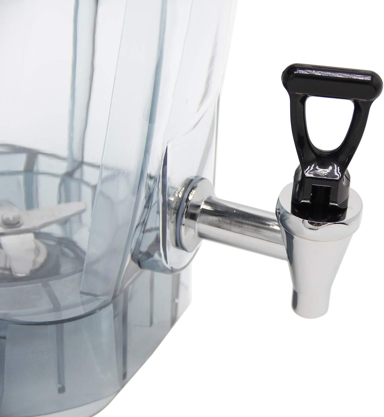 Huanyu 200 oz Commercial Blender Large Capacity Professional Multi-functional Mixer Crush Machine Speed Adjustable Max.57000 RPM for Soy Milk Vegetable Fruit Smoothie with Faucet