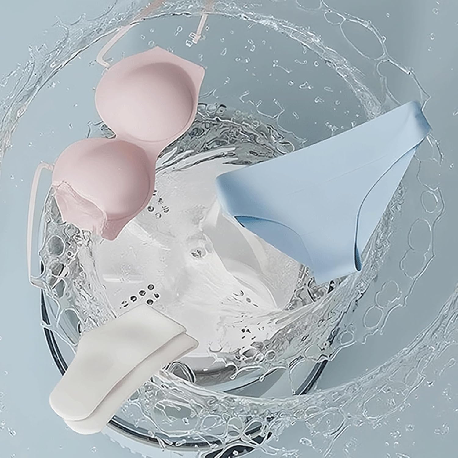 Compact Portable Washer - Cordless Mini Machine, 2-Mode Cleaning with USB Rechargeable, Space Saving with Powerful Motor, Travel Laundry Device, Mini Washer for Small Loads