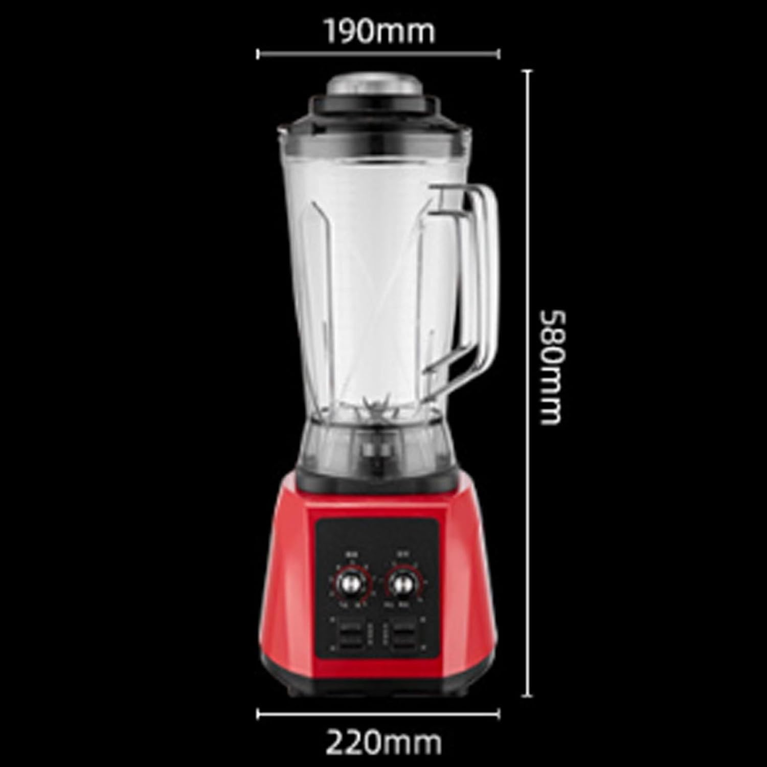 Countertop Blender, Soy Milk Maker, Smoothie Maker, Commercial 5.5L, 2200W Heavy Duty with 9-Speed Control, Ideal for Breakfast Cafes, Juice Bars, Restaurants