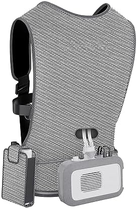Air Conditioner Clothes, USB Battery Powered Wearable Ac Vest, 2 Levels of Ice Feeling Adjustable, Rapid Drop 12°C, Water Cooling, Skin-Friendly and Breathable