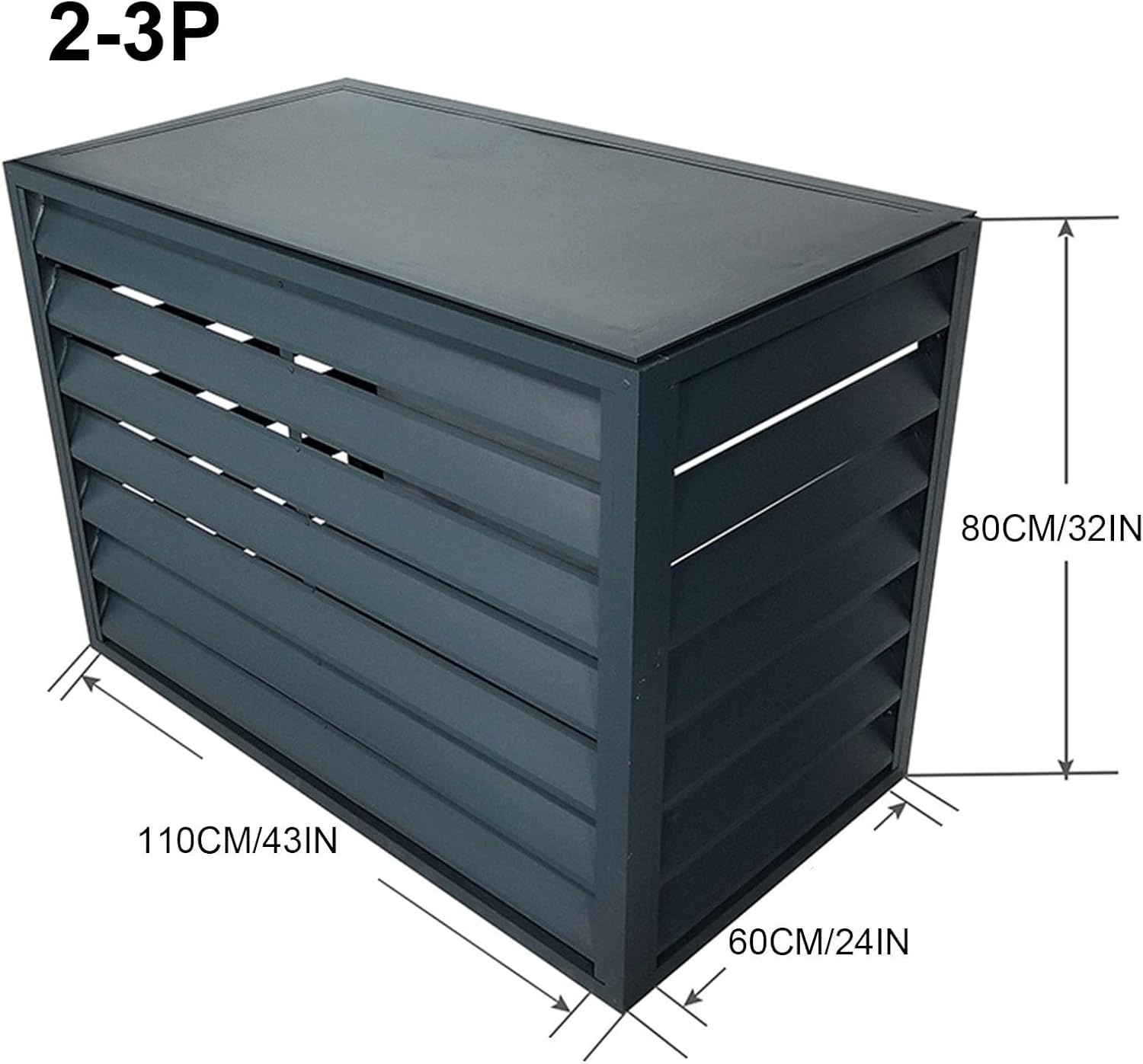 Heat Pump Cover,Aluminum Air Conditioner and Heat Pump Cover,Mini Split Air Conditioner Cover for Outside Units,Anti Theft Sturdy Aluminum AC Covers,Noise Reduction,Suitable for Indoor and Outdoor