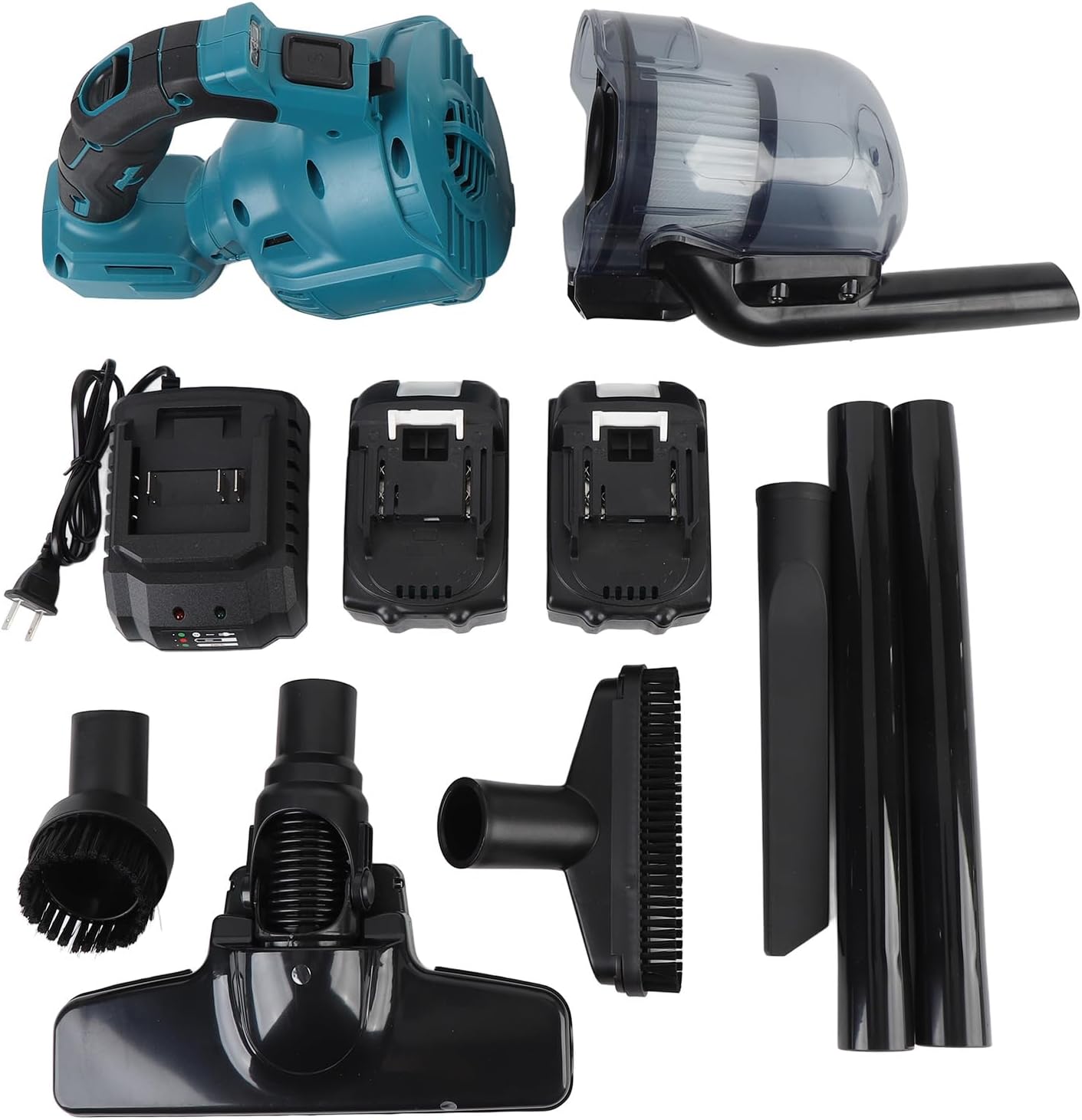 Cordless Stick Vacuum Cleaner 125AW Suction 700ml Dustbin 2x 18V Batteries 30min High Speed 120min Low Speed Dynamic Attachments (US Plug)