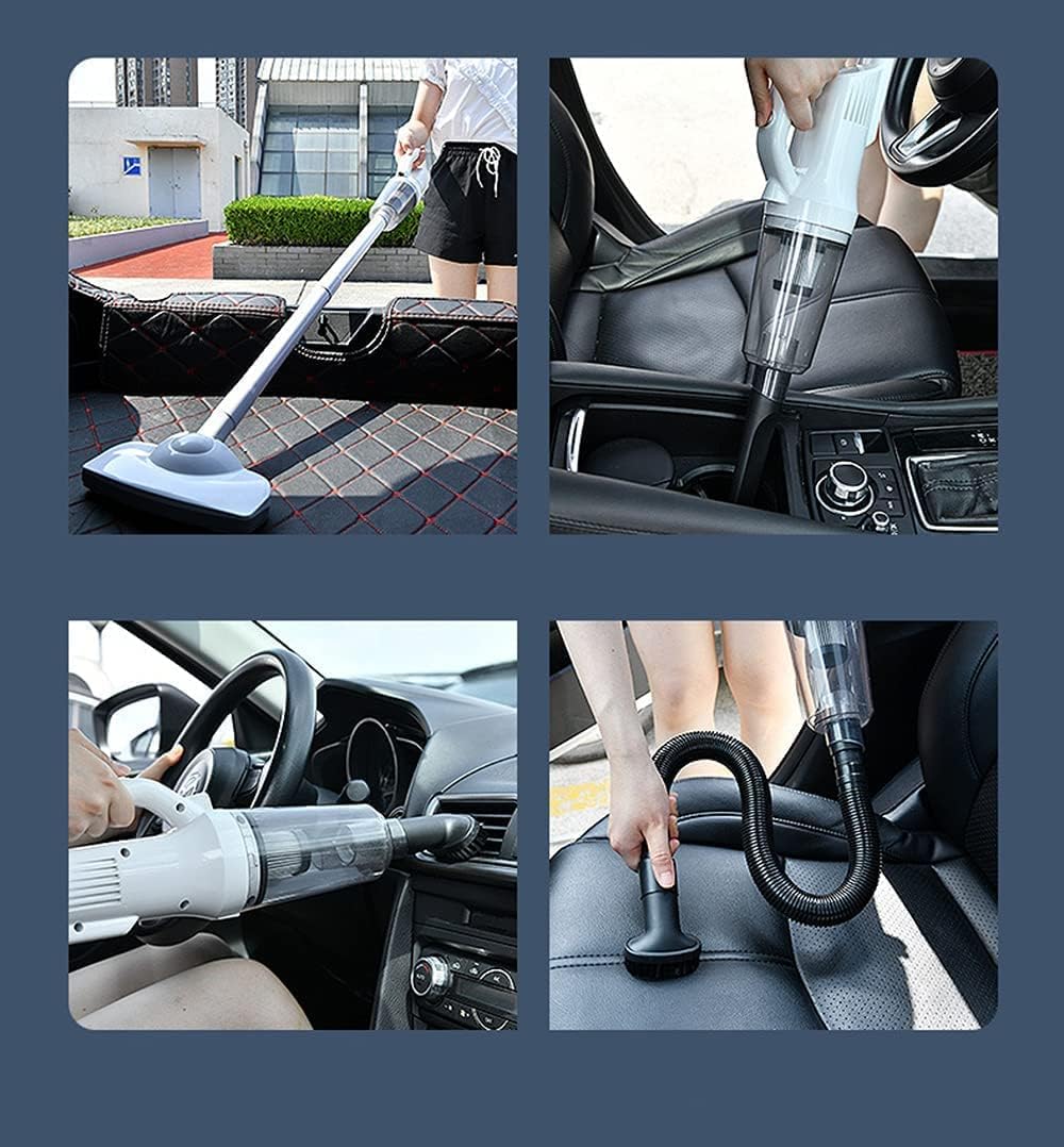 Quiet Lightweight Cordless Stick Vacuum Cleaner, 12000Pa Powerful Suction Handheld Vacuum Rechargeable Upright Vacuum Cleaners with HEPA Filter, Stick Vacuum for Pet Hair Hardwood Floors, Carpet