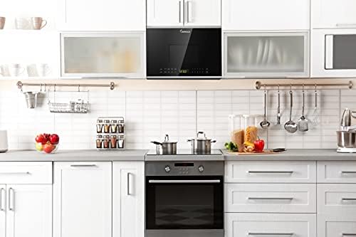 Impecca 24-inch Over the Range Microwave Oven with 2-Speed Vent System, LED Lighting, Child Safety Lock, Auto Defrost Function, 1.4-Cub.Ft/1000W Capacity, Stainless Steel, 6 Pre-Set Menus Included