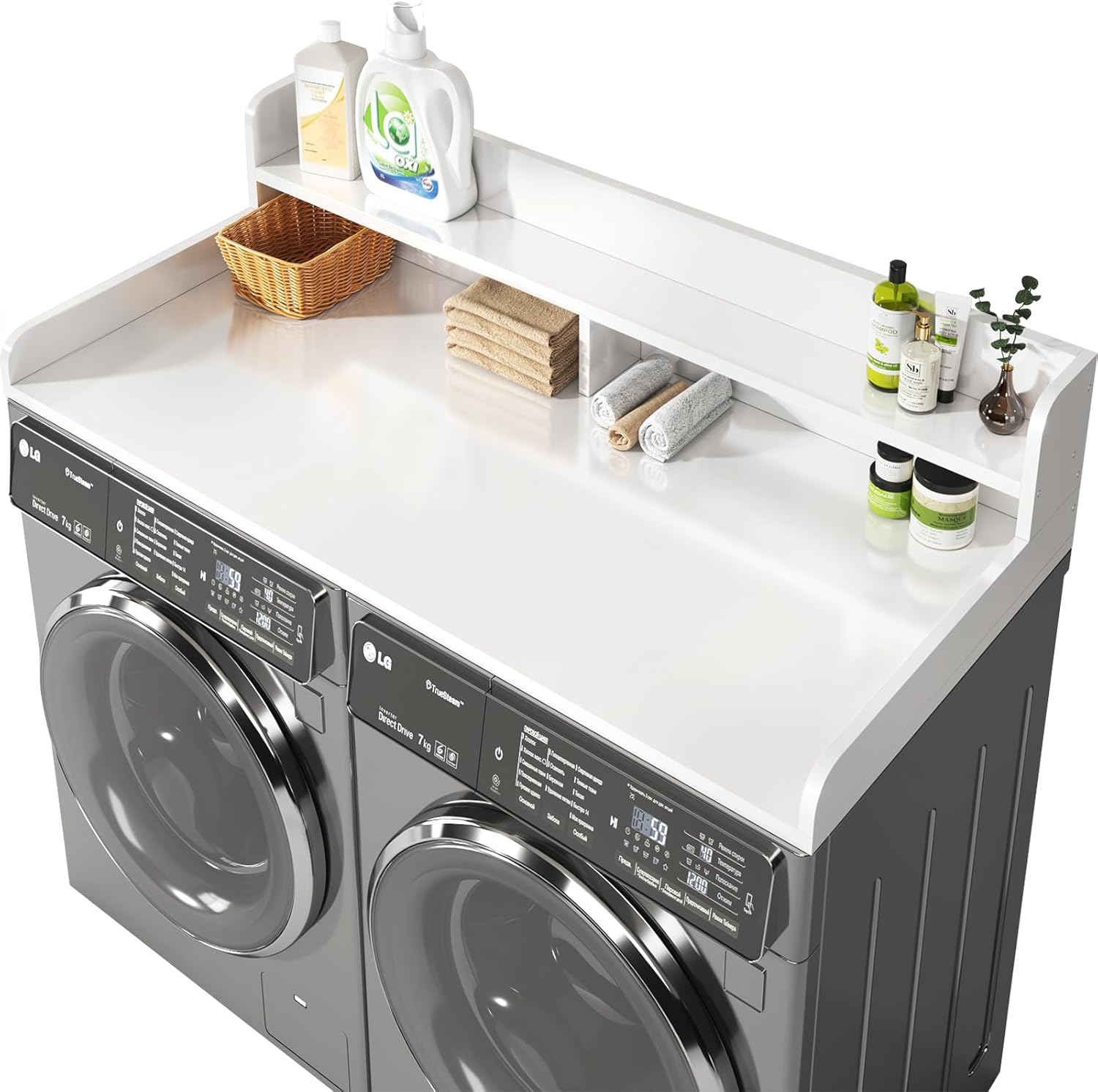 2-Tier Washer and Dryer Countertop with 2.75