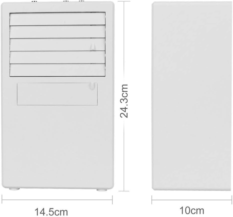 Air Cooler for Home Office Mini Portable Air Conditioner Table Desk Small Home Office Bladeless Fan Humidifier Quiet Personal Moisturizing Air Cooler Fan