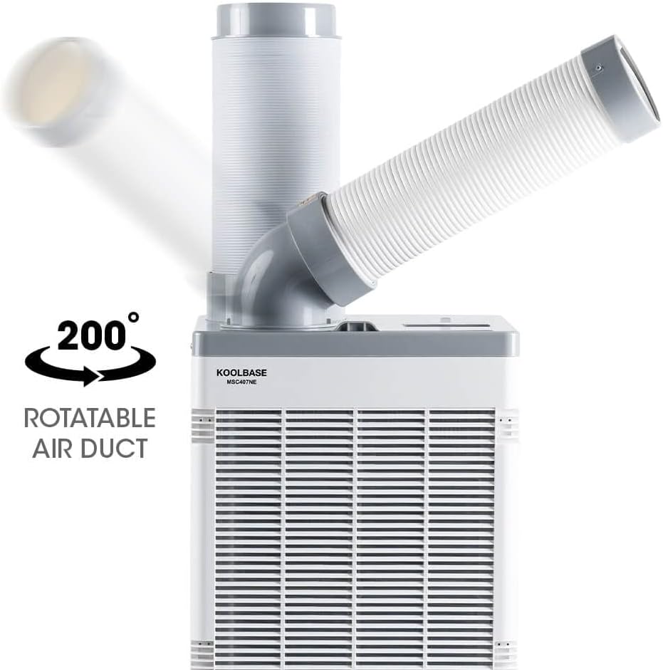 KoolBase MSC407NE Indoor Outdoor Mobile Spot Cooler, Portable Air Conditioner, 8,500BTU, R410A Refrigerant